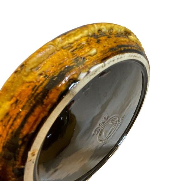 Vintage butter ceramic artisan dish - Picture 8 of 9